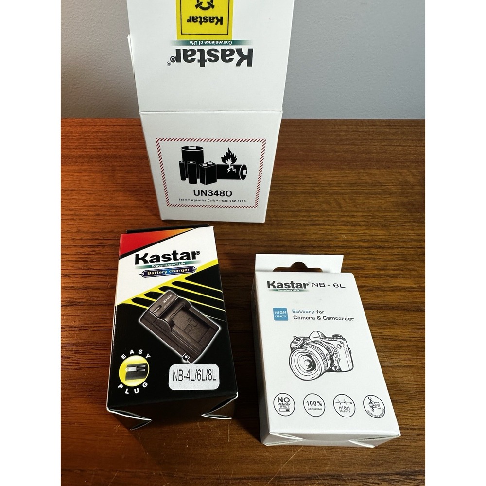 Kastar NB-6L Camera Battery + NB-4L NB-6L Charger Canon Replacement Kit